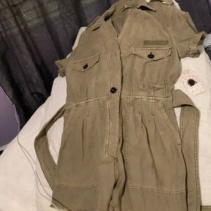 Free people woman’s khaki romper size Small